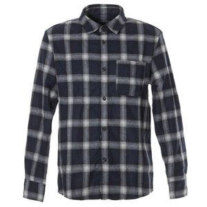 APC - Blue/White/Black Checkered Wool Button Up Shirt